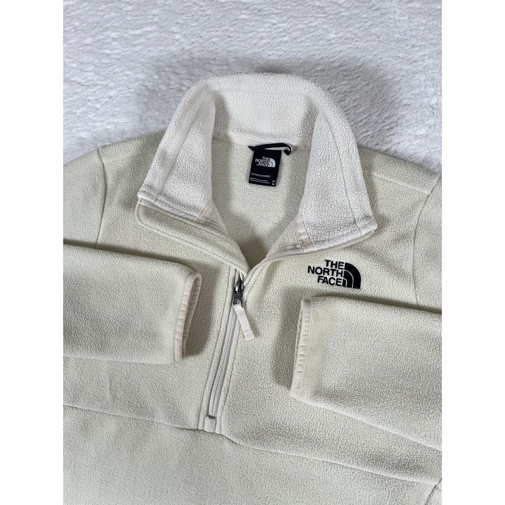 The North Face Ivory‎ Fleece Full Zip Jacket Women's Medium Soft Warm Teddy